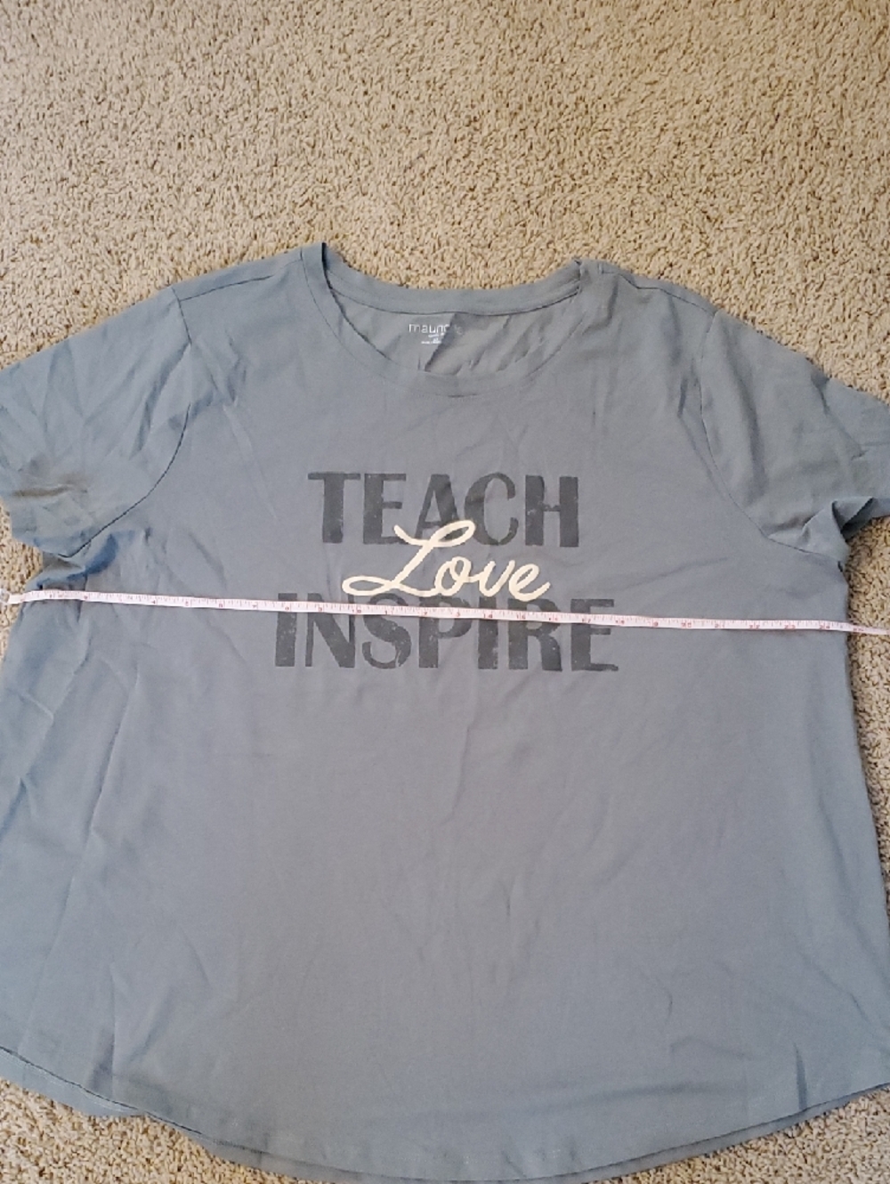 Women's Maurices Seafoam Green Classic Fit Tee 2x - Picture 2 of 5